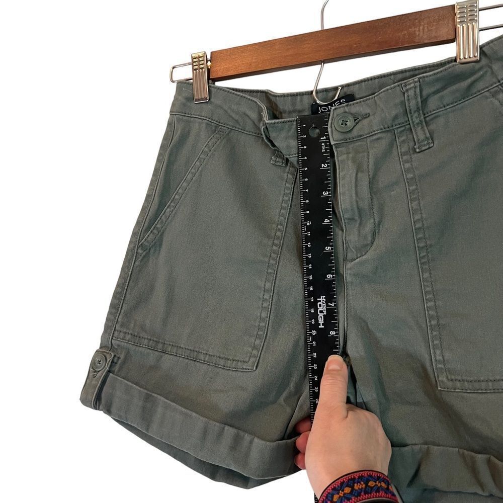 Jones New York Green Size 4 Utility Shorts Rolled Cuff with Button EUC - Picture 7 of 14